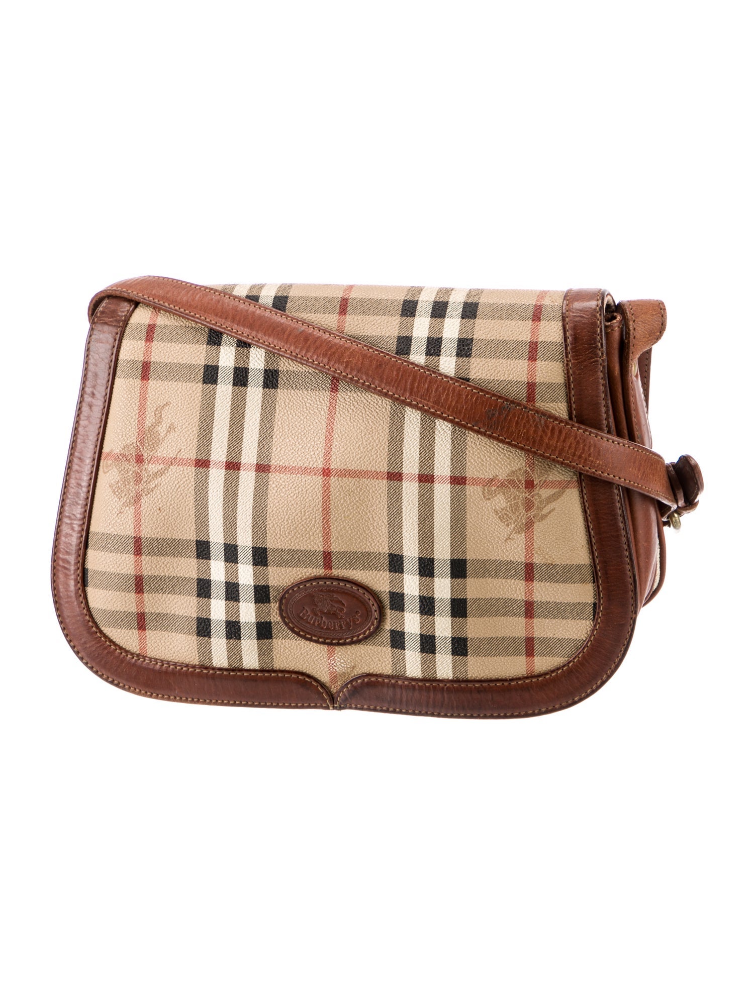 Burberry's Haymarket Check Crossbody Bag Small Vintage